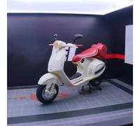 Modèle de Moto Modèle Réduit De Moto Course en Alliage Moulé sous Pression À L'échelle 1:12, Sport Urbain, Jouet Sonore Et Lumineux, Cadeau pour Vespa 946(Beige)
