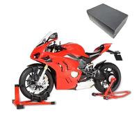Modèle de Moto Modèle Réduit De Moto Course en Alliage Moulé sous Pression, Décoration Sonore Et Lumineuse, 1:6 pour Ducati V4 SP2 Cadeau d'anniversaire(Rosso)