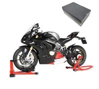 Modèle de Moto Modèle Réduit De Moto Course en Alliage Moulé sous Pression, Décoration Sonore Et Lumineuse, 1:6 pour Ducati V4 SP2 Cadeau d'anniversaire(Nero)