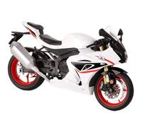 Modèle de Moto Modèle Réduit De Moto De Course Moulé sous Pression, Grande Taille, Illuminable, Collection, Cadeau, Échelle 1:9, pour Suzuki GSX-R1000R. Moto Miniature(White)