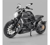 Modèle de Moto Modèle Réduit De Moto pour Ducati Diavel Moulé sous Pression À L'échelle 1:12, Collectionner, Idéal comme Cadeau d'anniversaire(Nero)