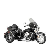 Modèle de Moto Modèle Réduit De Moto pour Harley pour Davidson TRI Glide Ultra en Alliage Moulé sous Pression À L'échelle 1/9 Cadeaux Noël avec Son Et Lumière(Nero)