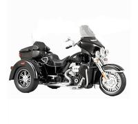 Modèle de Moto Modèle Réduit en Alliage Moulé sous Pression pour Harley pour Davidson TRI Glide Ultra À L'échelle 1/9 Cadeaux De avec Son Et Lumière pour Moto(Nero)