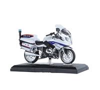 Modèle de moto Pour BMW R1250RT-P 1:12 Modèle De Moto De Police En Alliage Simulation Voiture Iron Rider Patrouille Voiture De Police Bleu Véhicule Cadeau Collection Souvenirs(White)