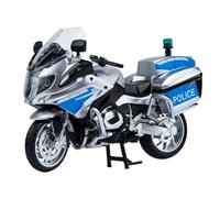 Modèle de moto Pour BMW R1250RT-P 1:12 Modèle De Moto De Police En Alliage Simulation Voiture Iron Rider Patrouille Voiture De Police Bleu Véhicule Cadeau Collection Souvenirs(Silver)