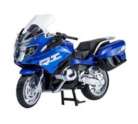 Modèle de moto Pour BMW R1250RT-P 1:12 Modèle De Moto De Police En Alliage Simulation Voiture Iron Rider Patrouille Voiture De Police Bleu Véhicule Cadeau Collection Souvenirs(Blue)