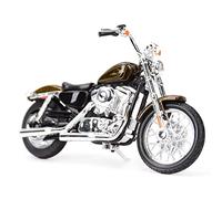 Modèle de moto Pour Harley Davidson 2013 XL 1200V 72, 1:18 Simulation Totale Voiture Sport Moto Mini Véhicule Ornement Collection Cadeau Homme(Gold)
