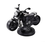 Modèle de moto rotatif pour décoration d'aromathérapie de voiture, design en alliage et ABS avec roulements lisses, ajoute un parfum fruité à l'intérieur du véhicule (eau de Cologne)