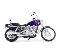 Modèle de Moto Véhicules Moulés sous Pression, Modèles Réduits Motos De Collection Décorations Bureau pour Ordinateur 1/18 pour Harley pour Davidson FXDWG Et pour Dyna Wide Glide 2001