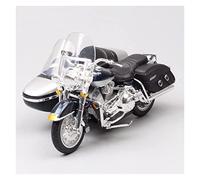 Modèle de Motos, Modèle de Moto créatif, Jouet de Rapport de Moto à l'échelle 1/18 2001 Compatible avec FLHRC Road King Classic Bike Sidecar Diecast Three Wheels Motorcycle Vehicle Touring Toys Mode