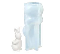 Modèle de moule en silicone de lapin Animal | Moule à chocolat lapin pour bougie, plâtre, résine, cire, argile, vacances de printemps, anniversaire, bibliothèque