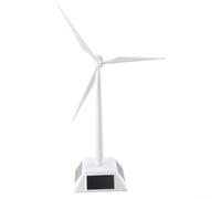 Modèle de moulin à vent à énergie solaire Jouet éducatif pour enfants Décor de bureau écologique avec aile rotative Présentoir en ABS robuste Blanc 26 cm de hauteur Compréhension du soleil