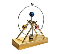 Modèle de Mouvement Perpétuel Ornement 3D Céleste à Équilibre Oscillant | Jouet de Bureau en Mouvement pour Jardin Patio Étagère Cheminée Bureau Maison de Lac Cadeau de Noël