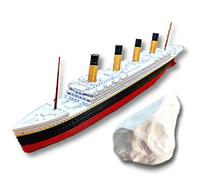 Modèle de Navire RMS Titanic 1 Pied de Long Assemblé, Jouet Titanic pour Enfants, Jouet Titanic Historiquement Précis, Bateau Titanic, Topper de Gâteau Titanic, Figurine Titanic, Répliques du Titanic