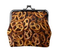 Modèle de Pain Bretzel,Porte-Monnaie en Cuir PU, Petit Portefeuille, Pochette à Monnaie avec Fermoir Baiser