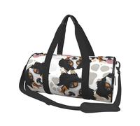 Modèle de Pattes de Chien Bouvier Bernois, Sac de Voyage de Grande capacité, Sac à Main Rond, Sac de Voyage de Sport, fourre-Tout, Sac de Fitness