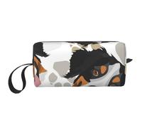 Modèle de Pattes de Chien Bouvier Bernois, Trousse de Maquillage Trousse à cosmétiques Trousse de Toilette de Voyage Portable Pochette de Maquillage