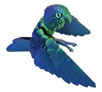 Modèle de perroquet imprimé en 3D, statue de jouets d'animaux flexibles, oiseau avec aile, articulations mobiles, décoration bureau à domicile, jouets intéressants pour l'autisme / TDAH, cadeaux d