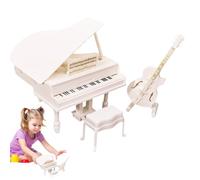 Modèle De Piano - PP, comme Indiqué Mini Piano À Queue Décoratif avec Détails Réalistes | Ornement Musical Miniature Léger Et Sûr, Mini pour La Décoration De Bureau, Les Vitrines, Les Chambres D'