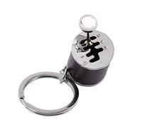 Modèle de pièce automatique, porte-clés de changement de vitesse en métal poli, Mini porte-clés modèle de pièce automatique porte-clés en métal Gadgets, pour sacs /(8.00 * 7.00 * 3.00cm-black)