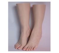 Modèle de pied en Silicone for femme, Mannequin réaliste, fétichiste for faux ongles, chaussures d'art Salon, pieds 24cm Modèle de pied en silicone(All silicone,One pair)