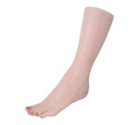 Modèle de pied en Silicone for femme, Mannequin réaliste, fétichiste for faux ongles, chaussures d'art Salon, pieds 24cm Modèle de pied en silicone(Toe positioning,Left)