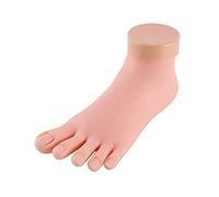 Modèle de pied la pratique des ongles Silicone mobile flexible PROTHETIC FAUS SOUFTS FAIS MONTS for NAVER TOIN D'ENTRAÎNEMENT MODÈLE TOOUSE DE MANUICURE Chaussure Chaussette Bijoux(1 Pcs Left Foot)
