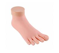 Modèle de pied réaliste en silicone Modèle de pied de la pratique des ongles Silicone mobile flexible PROTHETIC FAUS SOUFTS FAIS MONTS for NAVER TOIN D'ENTRAÎNEMENT MODÈLE TOOUSE DE MANUICURE(1 Pcs Ri