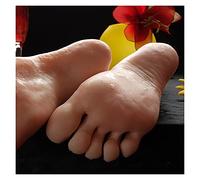Modèle de pied réaliste en silicone Modèle de pied Silicone Femme Chaussettes Fake Nail Display Tarsel Os Caoutchouc Homme En Plastique Mannequin Mannequin Médicomy Human Medical(Skin Toes No Bone,One