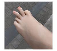 Modèle de pied Tours de sang Caoutchouc for Art Silicone liquide Femme Crescent Arch Fake Nail Mannequin Jambe Affichage Plastique TPE TG3700(All bone,Right foot)