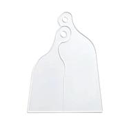 Modèle de planche à découper - Outil de guidage transparent | Instructions transparentes, gabarit de fraisage robuste avec poignée fiable pour le travail du bois, les planches à découper et les