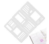 Modèle De Planificateur - Journal De Point Flexible Fait À La Main | Template De L'ordinateur Portable Outil De Peinture | Scrapbooking Drawing Template Tracker | Dessinez L'artisanat Pour L'