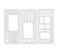 Modèle De Planificateur - Journal De Point Flexible Fait À La Main | Template De L'ordinateur Portable Outil De Peinture | Scrapbooking Drawing Template Tracker | Dessinez L'artisanat Pour L'