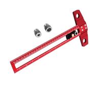 Modèle de poignée d'armoire, outil de pochoir de poignée d'armoire,Modèle de perçage de trou d'armoire carré en T réglable en alliage d'aluminium Conducteur de forage | Modèle de quincaillerie de