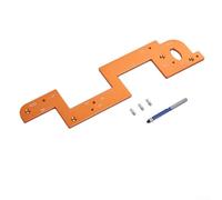 Modèle de poignées d'armoire en alliage d'aluminium pour rainurage et rainurage, conçu pour améliorer la précision et l'efficacité des installations de panneaux de porte de meubles