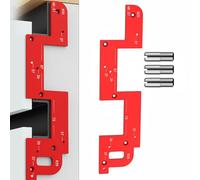 Modèle de poignées d'armoire en alliage d'aluminium pour rainurer le travail du bois, outil de rainurage à arc de 343 x 85 mm avec pour un positionnement précis, compatible avec les panneaux de porte