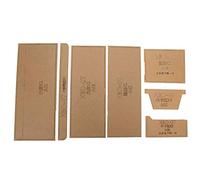 Modèle de portefeuille en cuir acrylique, outil de coupe précis et Transparent pour la fabrication de portefeuilles courts, 11x9.5x1.6cm