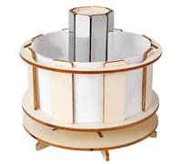 Modèle de pratique scientifique pour les apprenants, assembler une construction en bois de phénakistiscope pour l ' observation spatiale, l ' étude et la discussion en classe Modèle de assemblage en