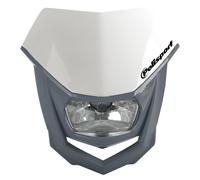 Polisport Halo Headlight Blanc,Gris