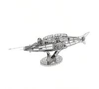 Modèle de puzzle métallique 3D DIY en acier inoxydable, boucle d'assemblage. Navire coloré, croisière du Bauhinia de Hong Kong, Tianshixiaolun, sous-marin nucléaire, destroyer de classe Burke, canot d