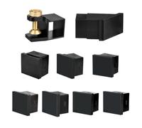 Modèle de queue de Milano | Guide magnétique pour les carpins manuels | d'aluminium de règle de droite avec 8 modules pour marquer et couper les articulations en bois avec précision