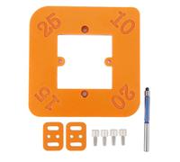 Modèle de rayon d'angle rond 4 en 1 rayon de travail du bois de routeur de gabarit de gabarit Ingénierie en plastique R10 R15 R20 R25