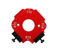 Modèle de rayon d'angle rond pour menuiserie, gabarit de rayon d'angle en aluminium, intérieur de coin extérieur, menuiserie intérieure