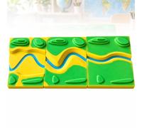Modèle de Relief Fluvial 3 Pièces, Support de Géographie | Visualise Rivière, Reliefs et Vallées avec 3 Blocs Modulaires pour l’Apprentissage et la Démonstration en Classe