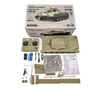 Modèle de réservoir RC à l'échelle 1/16, véhicule blindé British Crusader RC 2,4 G avec son et lumières, simulation de recul et bataille infrarouge, pour les amateurs