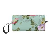 Modèle de Roses Rouges Roses élégantes Vintage, Trousse de Maquillage Trousse à cosmétiques Trousse de Toilette de Voyage Portable Pochette de Maquillage