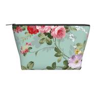 Modèle de Roses Rouges Roses élégantes Vintage, Trousse de Toilette Trousse de Maquillage Sac à cosmétiques Trousse de Toilette de Voyage Portable