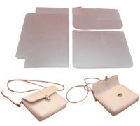 Modèle de sac en cuir à faire soi-même, modèle de patron de couture, règle de sac à bandoulière en plastique pour femmes, outils de couture
