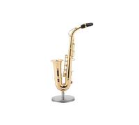 Modèle De Saxophone Alto Miniature Avec Support Et Boîtier