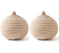 Modèle de sein en lactation, ensemble de 2 pièces en tissu de coton biologique fait main, outil de pratique de la posture d'allaitement, for la formation et l'enseignement des soins post(Brown)